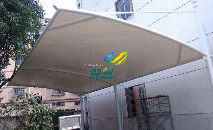 紹興南瑞實(shí)驗(yàn)學(xué)校汽車停車棚安裝