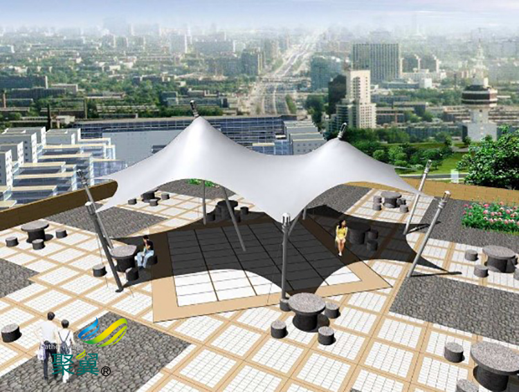 上海景觀膜結(jié)構(gòu)張拉膜結(jié)構(gòu)城市標志